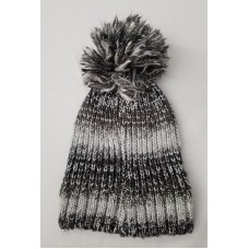 INC Beanie Hat Mujer&apos;s one  Stretchy Black Gray Metallic Polyester NWT $29  51059232874 eb-89340888